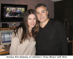 Actress Kim Delaney of Lifetime's Army Wives with Rick