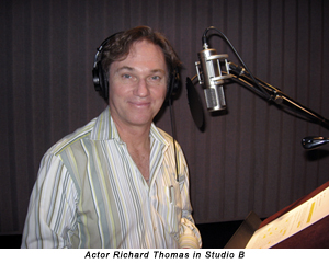 Actor Richard Thomas in Studio B