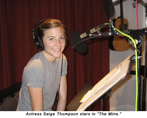 Actress Saige Thompson stars in The Mine