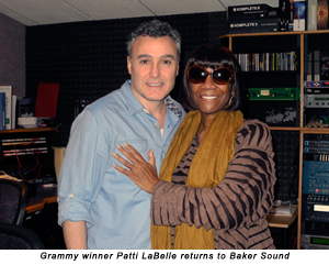 Grammy Winner Patti LAbelle returns to Baker Sound